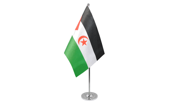 Western Sahara Satin Table Flag
